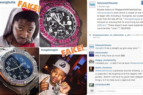 Instagram account busts rappers wearing fake designer watches